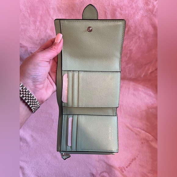 Jimmy choo Cheri mint green compact wallet - Picture 12 of 13